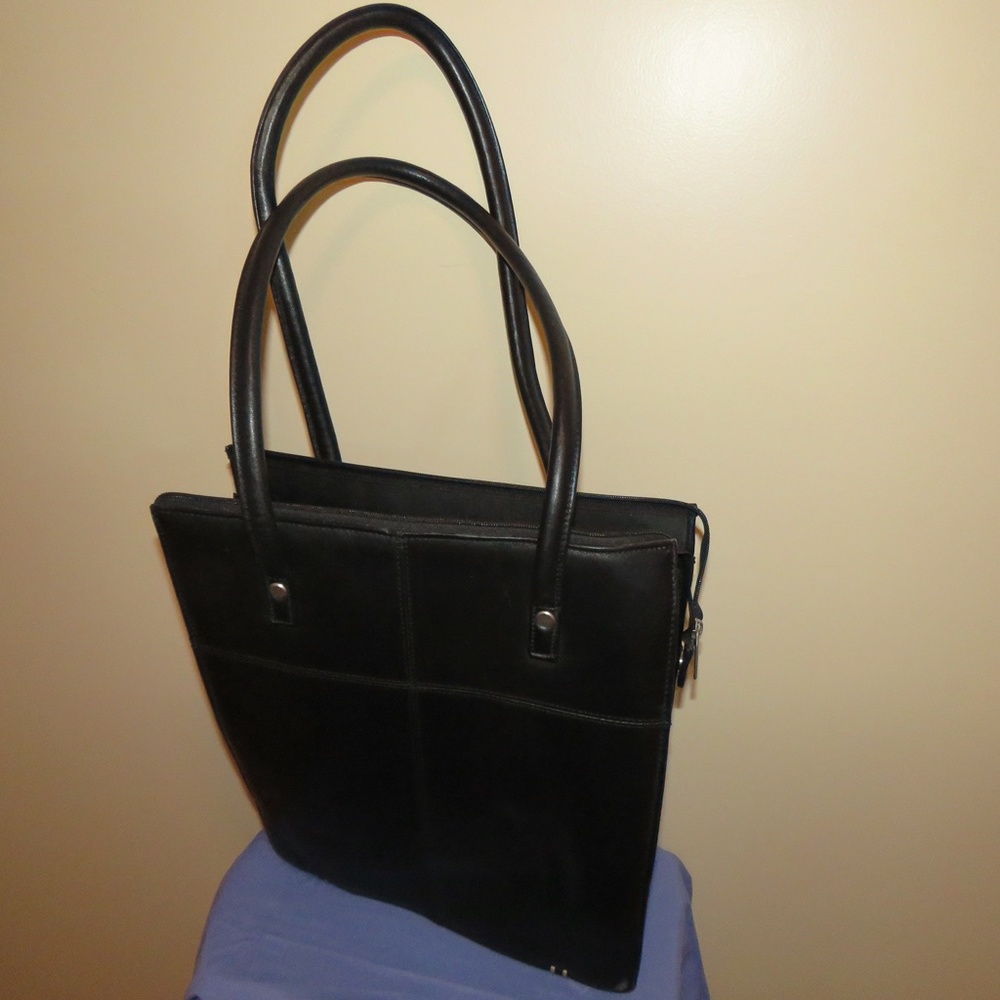 pelle studio leather briefcase